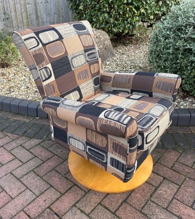 Mid Century Parker Knoll Swivel Armchair