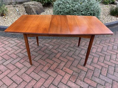 Mid Century Teak Extending Dining Table
