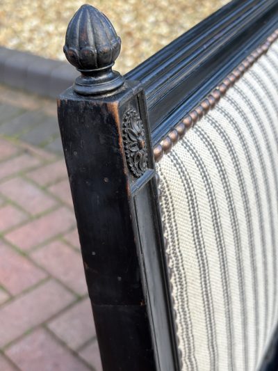 Late Victorian Ebonised Sofa c1890 - Image 6