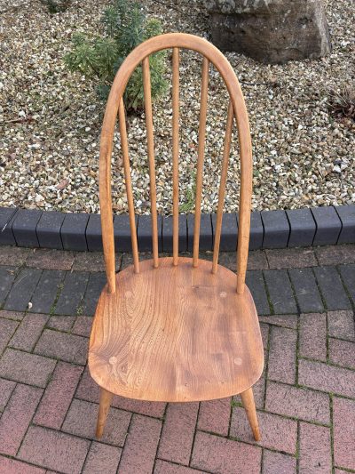 Mid Century Set of Six Ercol Windsor Dining Chairs - Image 4