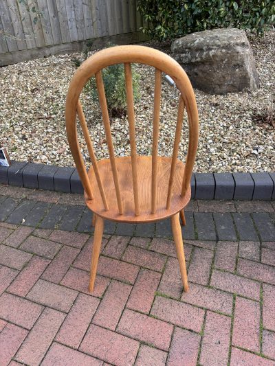 Mid Century Set of Six Ercol Windsor Dining Chairs - Image 6