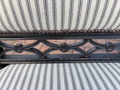 Late Victorian Ebonised Sofa c1890 - Image 8