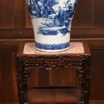 Chinese Plant / Vase Marble Top Stand SAI3640 Antique chinese furniture Antique Tables