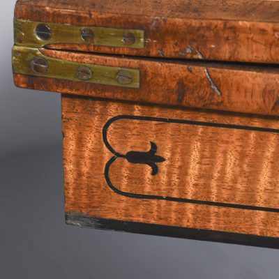 Regency Inlaid Mahogany Fold-Over Card Table - Image 4