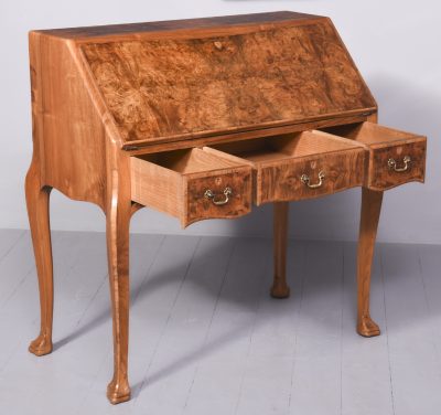 Burr-Walnut Bureau by Whytock & Reid of Edinburgh - Image 9