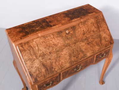 Burr-Walnut Bureau by Whytock & Reid of Edinburgh - Image 10