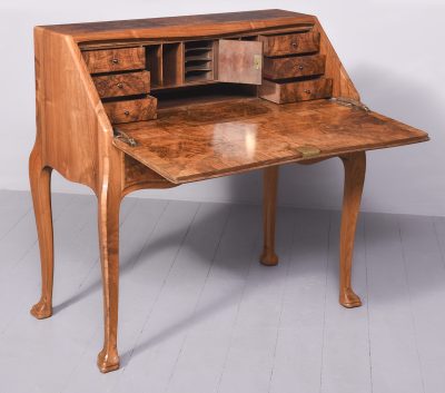 Burr-Walnut Bureau by Whytock & Reid of Edinburgh - Image 11