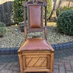 Gothic Revival Walnut Chair carved chair Antique Benches