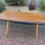 Mid Century Ercol Plank Dining Table beech Antique Furniture