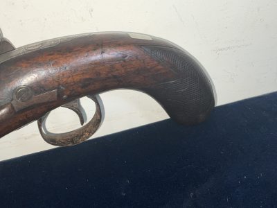 BRITISH OFFICERS PERSONNEL PERCUSSION BELT PISTOL - Image 17