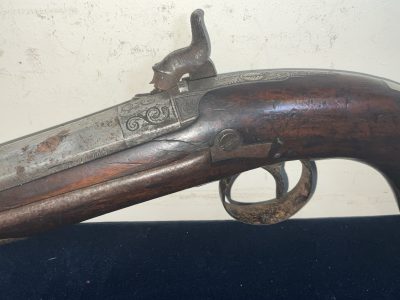 BRITISH OFFICERS PERSONNEL PERCUSSION BELT PISTOL - Image 18