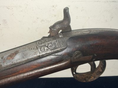 BRITISH OFFICERS PERSONNEL PERCUSSION BELT PISTOL - Image 19