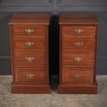 Pair of Late Victorian Walnut Bedside Chests bedside Antique Chest Of Drawers