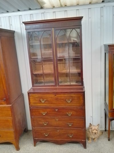 Antique Georgian Secretaire Bookcase