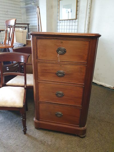 Antique Victorian Pedestal Chest of Drawers