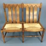 Arts & Crafts William Birch Oak Settle c1905 Settle Antique Benches