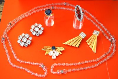 Vintage Collection of 925 Gem Set Jewellery