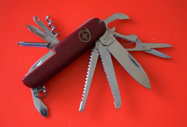 SALE - A Vintage Victorinox 10 Bladed With 12 Applications Pocket Knife - Knives/ Collectable