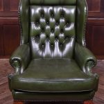 Green Chesterfield Arm-Chair Chesterfield Antique Chairs