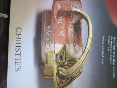 CHRISTIES CATALOGUE MARCH 2007 CHINESE ART FOR THE WAY OF TEA [ FREE POST UK ]