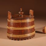 â¨A Decorative Oval Oak Butter Tub. Antique Furniture