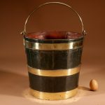 Coopered Brass Bound Oak Bucket Dutch 19th Century.â¨ Bucket Antique Furniture