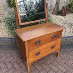 Arts & Crafts Oak Dressing Chest antique dressing table Antique Chest Of Drawers