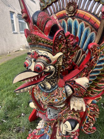 Fire bird Thai firebird Garuda large 1.4 metre 20th deity Century Old