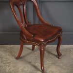 Mahogany & Leather Library Desk Chair Antique Chairs Antique Chairs
