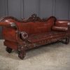 Large Rosewood Leather Sofa