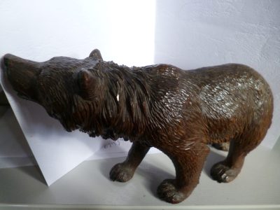 CARVED WOODEN HUMP BACKED BEAR BARVARIAN 20 CM PERFECT CIRCA 1890