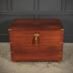 Large Military Campaign Style Mahogany Trunk campaign chest Antique Chests