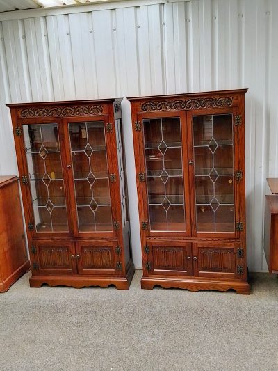 Good Pair of Old Charm Display Cabinet's