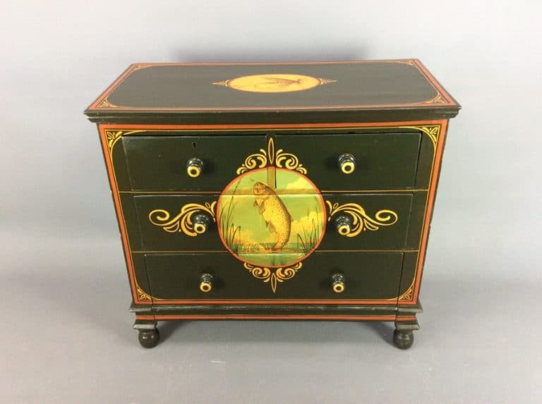Late Victorian Painted Chest of Drawers c1890