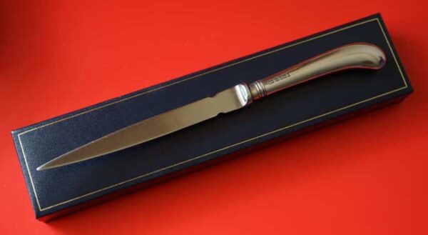 A Silver Sheffield Gun Handle Letter Opener - Boxed