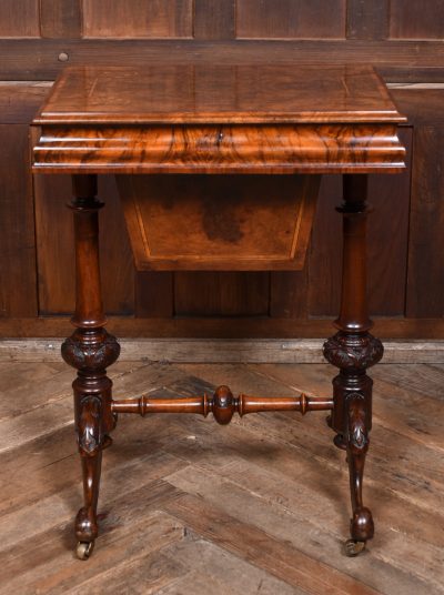 Victorian Walnut Sewing / Working Table SAI3724