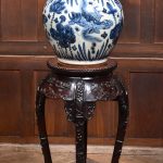 Chinese Marble Top Vase / Plant Stand SAI3725 Antique chinese furniture Antique Tables
