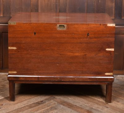 19th Century Teak Campaign Chest SAI3729