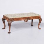 Rare, Large-Size Early George III Walnut Bench/Stool Antique Stools