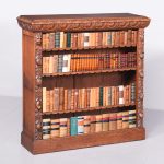 Neat Sized, Flemish Carved Oak 19th Century Open Bookcase open bookcase Antique Bookcases