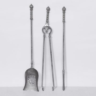 Set of 3 George III Steel Fire Irons