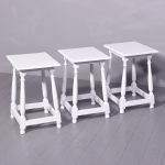 Set of 3 Stylish Painted Occasional Tables Antique Tables