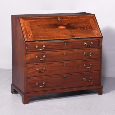 Mahogany Inlaid Georgian Bureau