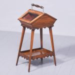 Sheraton Style Glazed Sewing Table Sewing Box Antique Furniture