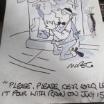 DRAWING BY MAROC    FAMOUS ARTIST PUBLISHED IN SUN, DAILY MIRROR, MAIL, PEOPLE, MEN ONLY ETC cartoon Antique Art