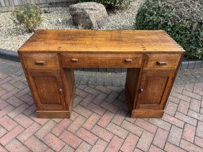 Cotswold School Arts & Crafts Oak Desk