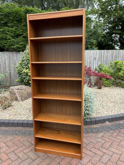 Danish Mid Century Tall Teak Bookcase c1960s