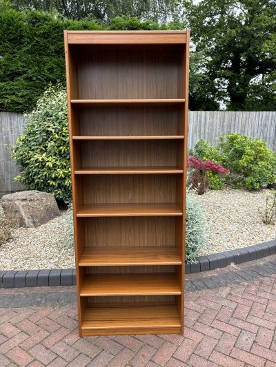 Danish Mid Century Tall Teak Bookcase c1960s
