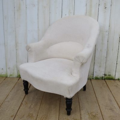 Antique French Napoleon III Tub Chair