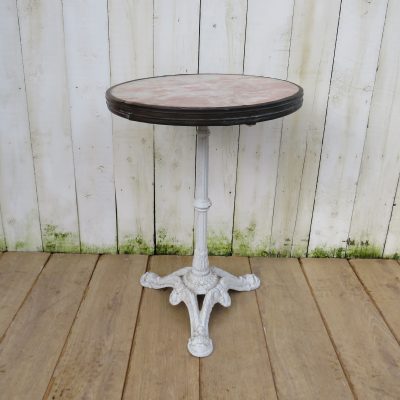 Antique French Marble Top Bistro Table